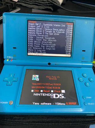 Nintendo DSi Azul Turquesa + 45 Juegos +funda (x2)