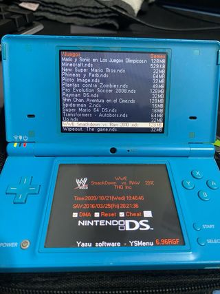 Nintendo DSi Azul Turquesa + 45 Juegos +funda (x2)