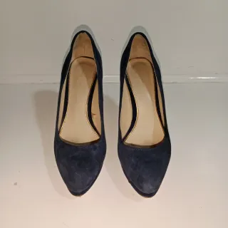 Tacones Zara Azul Marino