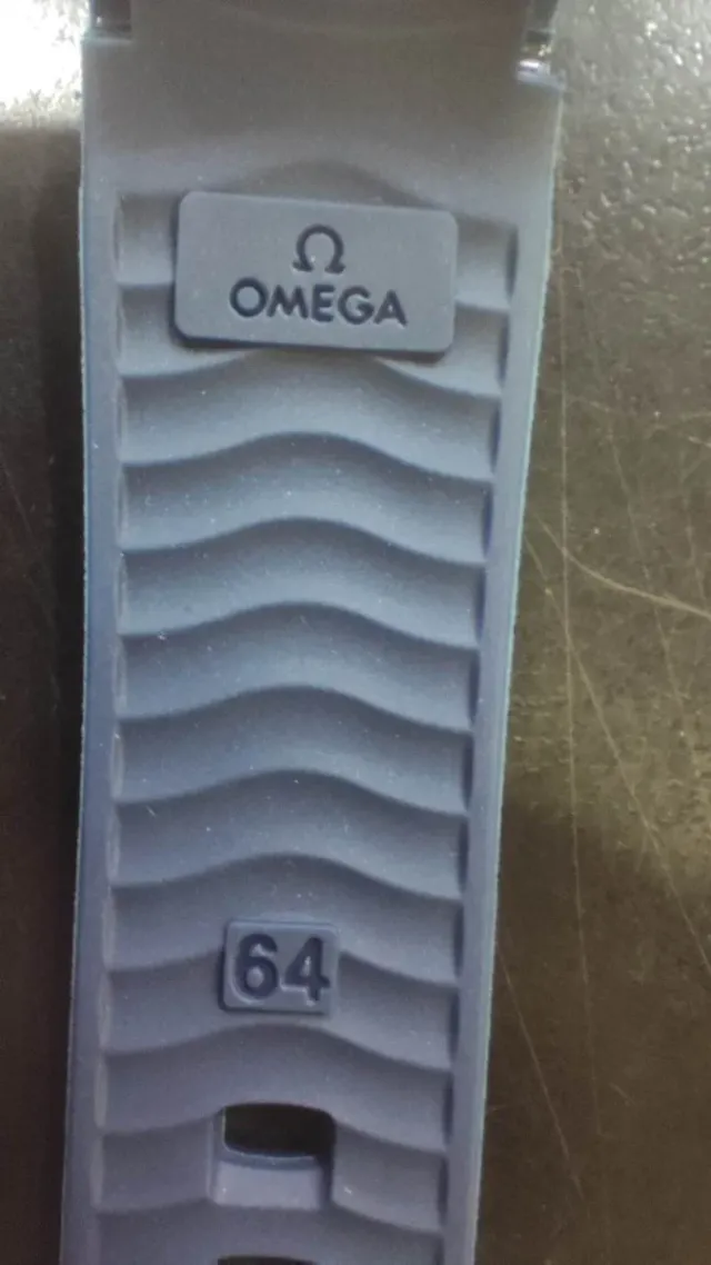 Pulseira de Borracha Omega Seamaster 20mm Azul