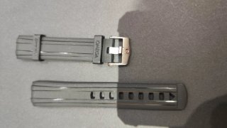 Correa Caucho Omega Seamaster 20mm negro