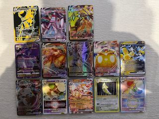 Lote 13 Cartas Pokémon V, VMAX, GX