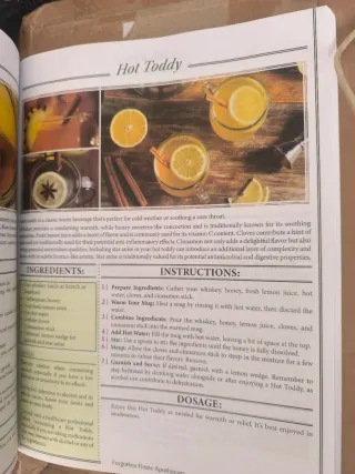 Libro "la botica casera olvidada" en ingles