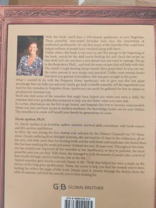 Libro "la botica casera olvidada" en ingles