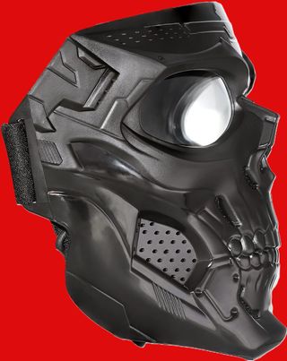 Dirt Bike Helmet integrale Biker Black/Red Lens