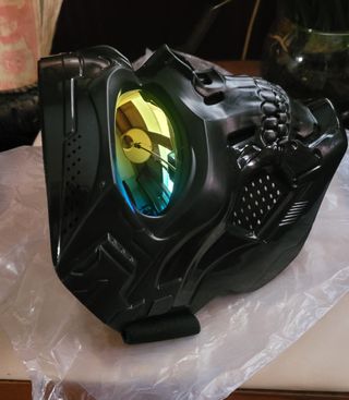 Dirt Bike Helmet integrale Biker Black/Red Lens