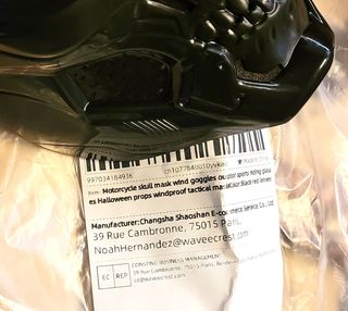 Dirt Bike Helmet integrale Biker Black/Red Lens