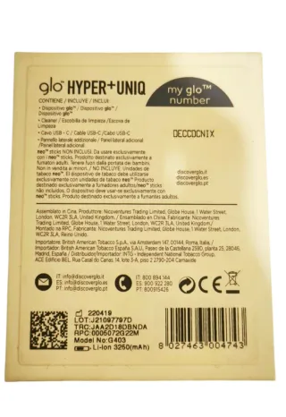 Glo Hyper + Uniq Dourado