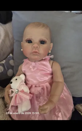 Bebé Reborn Rosa con Osito