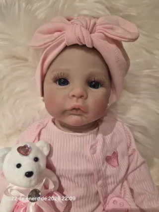 Bebé Reborn Rosa con Osito