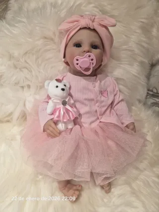 Bebé Reborn Rosa con Osito