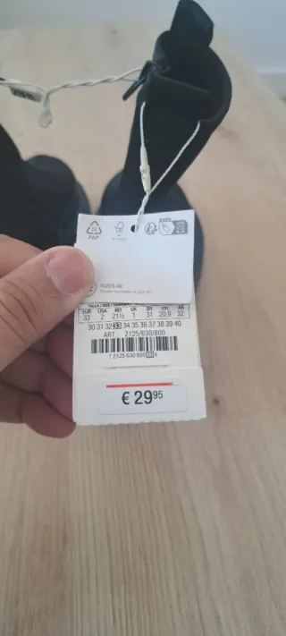 Botas Zara Niños Negras