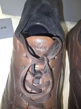 Scarpe Hogan Uomo Pelle Marrone Tg 43