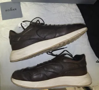 Scarpe Hogan Uomo Pelle Marrone Tg 43