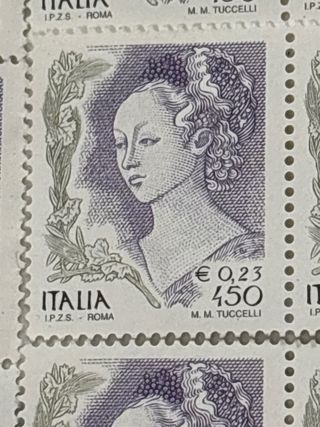 Foglio francobolli nuovi 160 pz