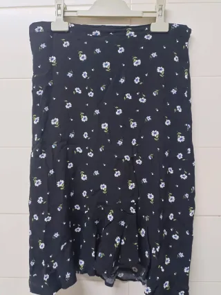 Falda estampada flores