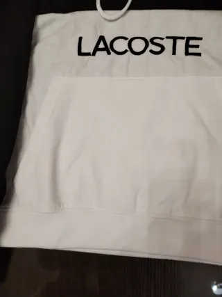 Sudadera Lacoste Negra y Blanca