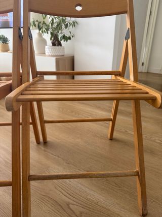3 Sillas Plegables Madera IKEA