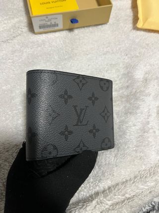 Cartera Louis Vuitton Monogram Negra Gris