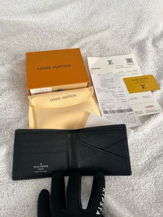 Cartera Louis Vuitton Monogram Negra Gris