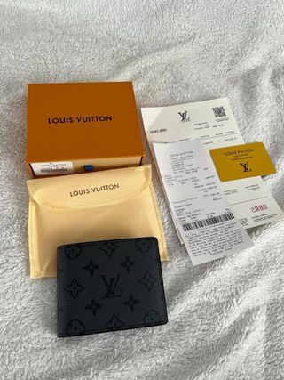 Cartera Louis Vuitton Monogram Negra Gris