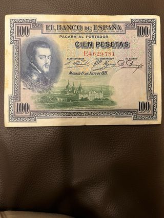 Billete 100 Pesetas Banco de España 1928