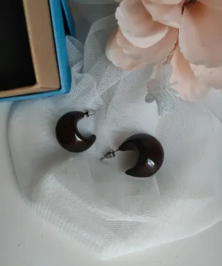 Orecchini bourdox a forma di mezzaluna