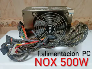 F. Alimentación PC NOX 500W (PCIe x6 ➕ PCIe x4)