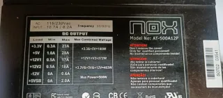 F. Alimentación PC NOX 500W (PCIe x6 ➕ PCIe x4)