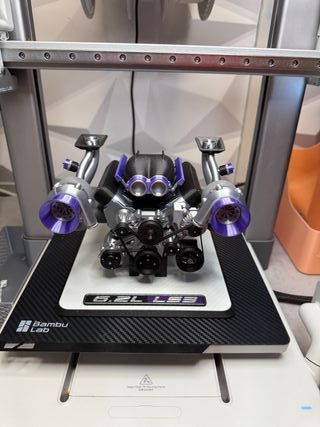 Motor LS V8 Twin Turbo Escala 1/6