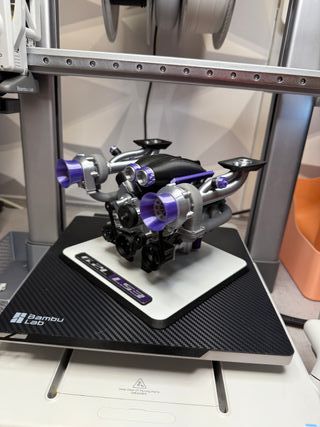 Motor LS V8 Twin Turbo Escala 1/6