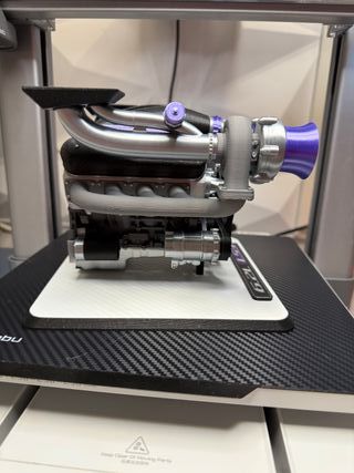 Motor LS V8 Twin Turbo Escala 1/6