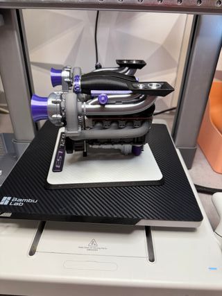 Motor LS V8 Twin Turbo Escala 1/6