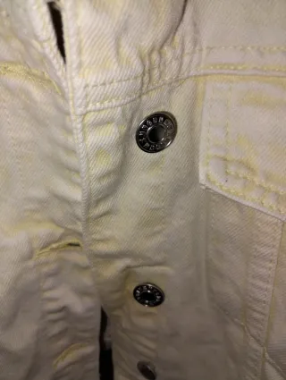 Chaqueta vaquera Mango amarilla Talla M