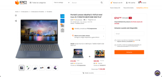 Portátil Lenovo IdeaPad 3 i5 11ª Gen