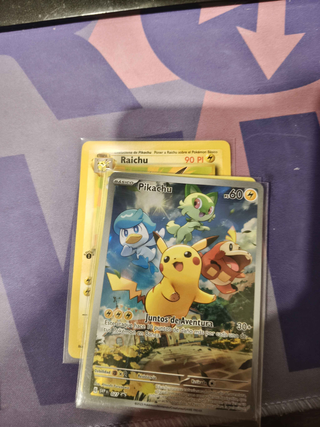 Carta Pokémon Raichu 1a Edición + Promos