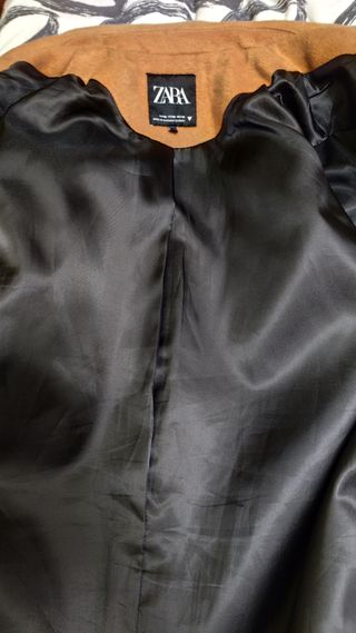 Abrigo lana Zara marrón