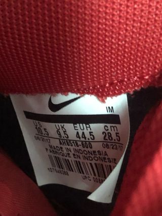 Nike John Elliott Vandal High Rojo 44.5