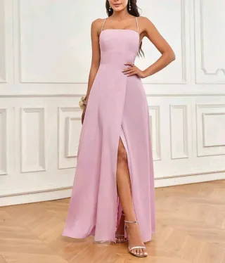 Vestido de fiesta rosa talla L