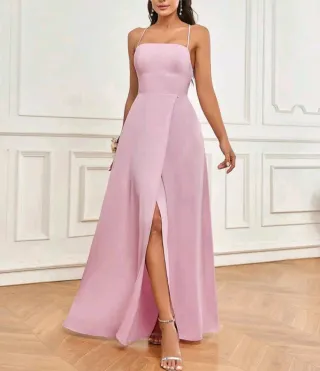 Vestido de fiesta rosa talla L