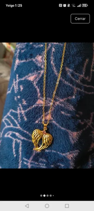 Juego de collar y pendientes y anillos