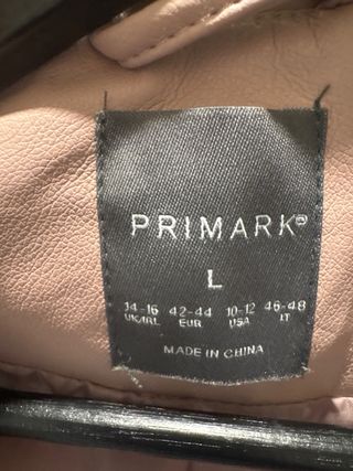 Chaqueta rosa estilo motero Primark Talla L