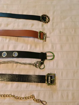 Lote 5 cinturones mujer