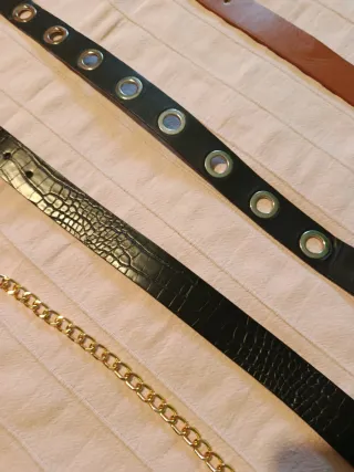 Lote 5 cinturones mujer