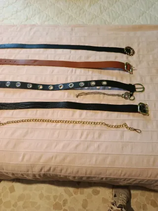 Lote 5 cinturones mujer