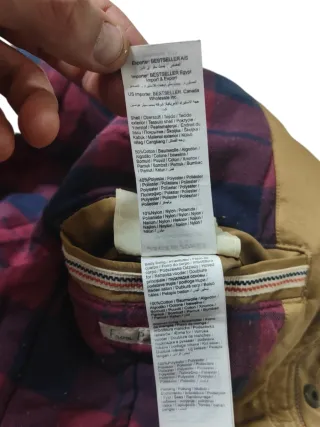 JACK & JONES giacca cappotto cappuccio montagna L