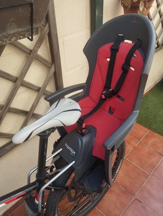 Silla bici Hamax Smiley roja .... súper cuidada!!