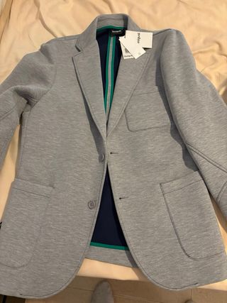 Americana Desigual Neopreno Gris Talla L