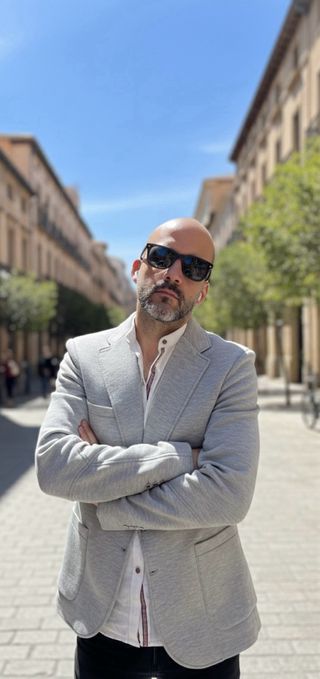 Americana Desigual Neopreno Gris Talla L