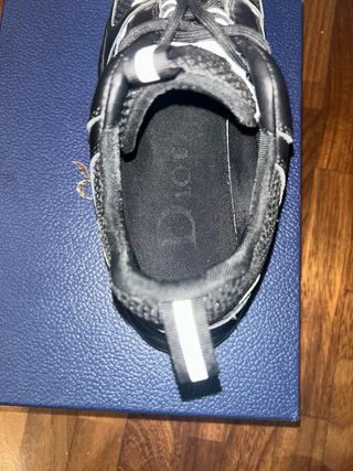 Scarpe Dior B22 nere e argento